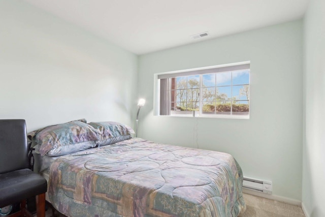 1046 Piccolo Ln, Volo, IL 60073 - carpeted bedroom with a baseboard heating unit and baseboards