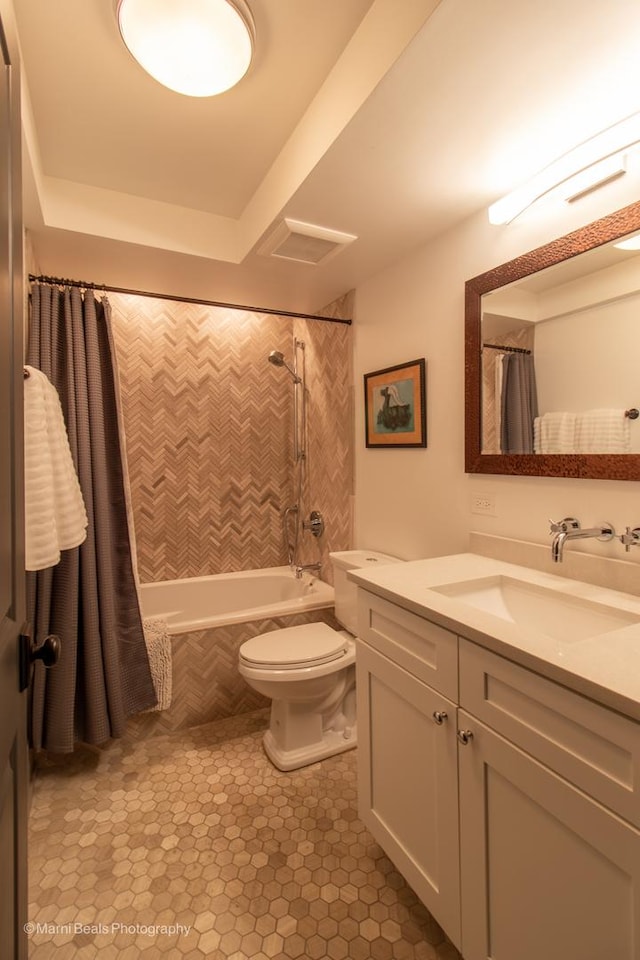 6907 S Constance Ave, Chicago, IL 60649 - full bath with toilet, tiled shower / bath, and vanity