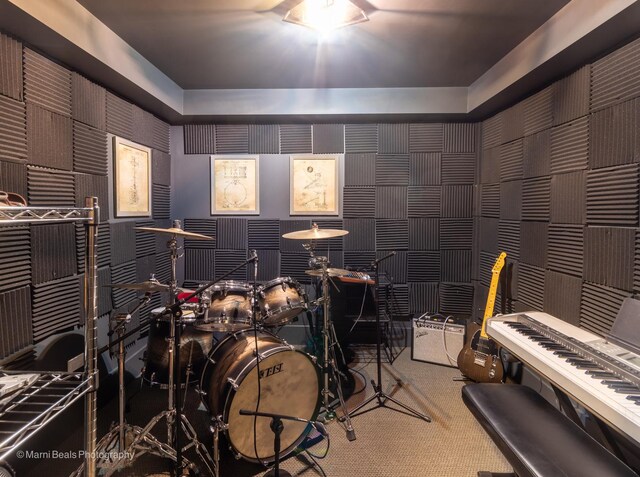 6907 S Constance Ave, Chicago, IL 60649 - misc room with carpet flooring and a tray ceiling