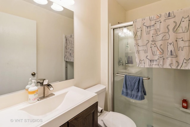 2048 Navarone Dr, Naperville, IL 60565 - full bath with a stall shower, vanity, and toilet