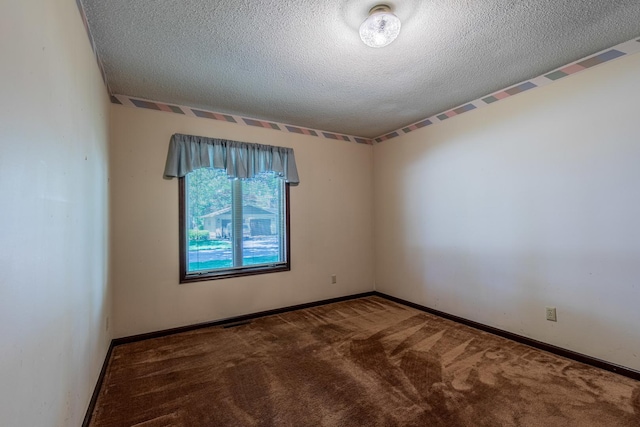 11 N Beech St, Princeton, IL 61356 - empty room with a textured ceiling, carpet, and baseboards