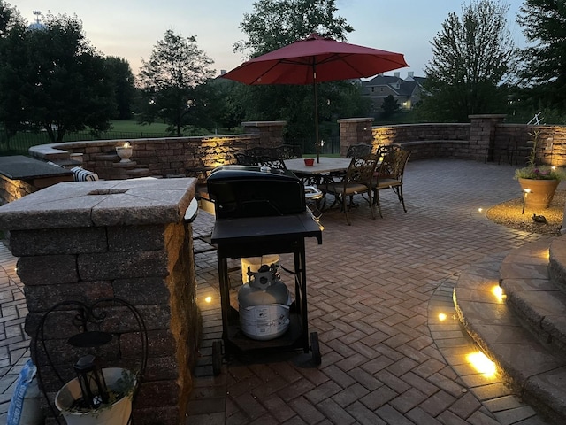 view of patio / terrace with outdoor dining area