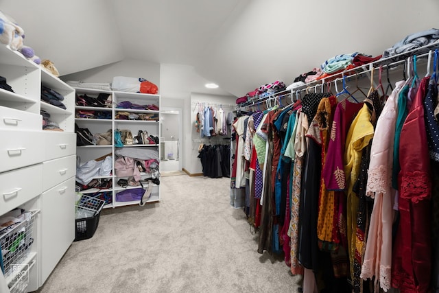 401 Jason Ln, Schaumburg, IL 60173 - spacious closet featuring carpet flooring and lofted ceiling