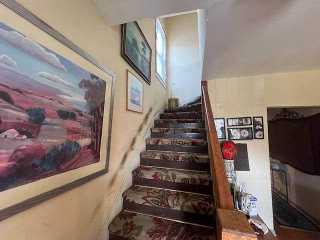 view of stairs