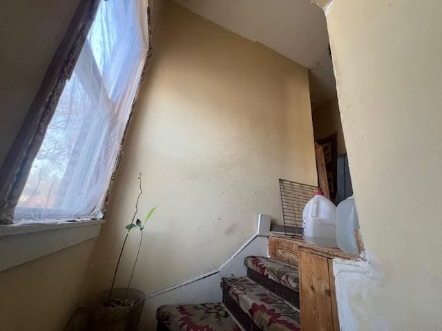 view of stairway