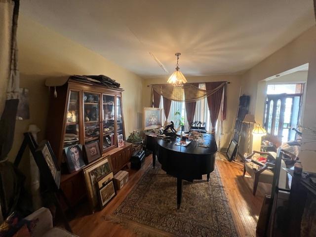 dining area featuring wood finished floors