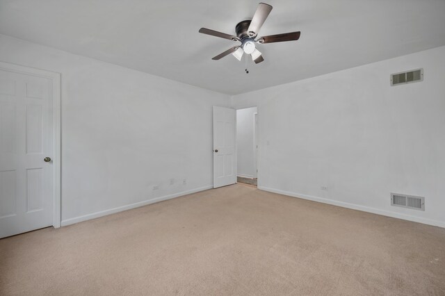 848 Stewart St, Batavia, IL 60510 - unfurnished room with light colored carpet, ceiling fan, and baseboards