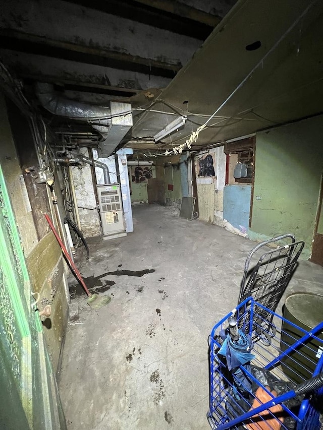 2342 S Trumbull Ave, Chicago, IL 60623 - unfinished below grade area featuring heating unit