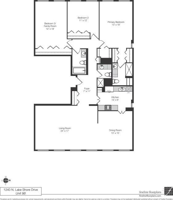 1240 N Lake Shore Dr Unit 9B, Chicago, IL 60610 - plan