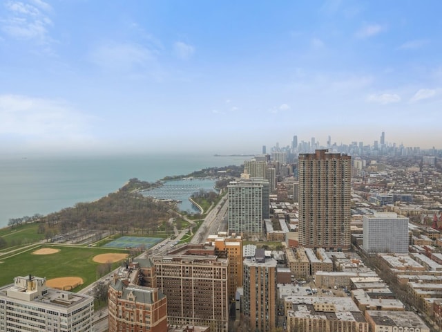 655 W Irving Park Rd Unit 4417, Chicago, IL 60613 - drone / aerial view featuring a water view and a view of city