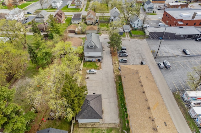 drone / aerial view with a residential view