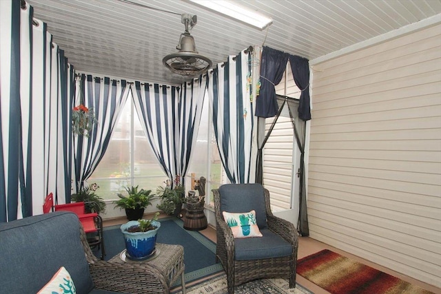 view of sunroom