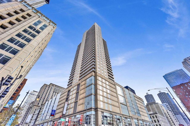 view of building exterior with a view of city