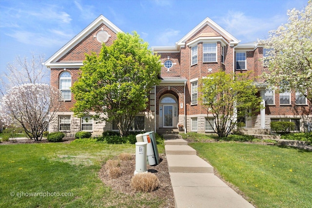 481 Prestwick Ln, Wheeling, IL 60090 - multi unit property featuring brick siding, stone siding, and a front yard