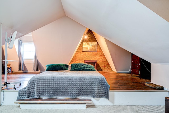 8240 S Champlain Ave, Chicago, IL 60619 - bedroom featuring vaulted ceiling and wood finished floors