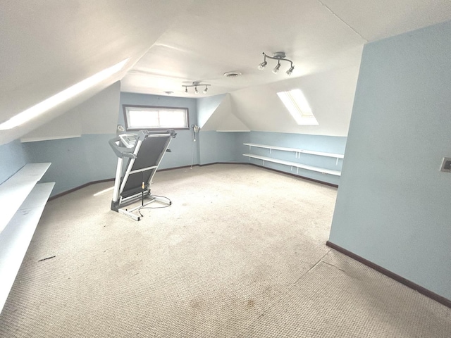8240 S Champlain Ave, Chicago, IL 60619 - additional living space featuring carpet floors, baseboards, and lofted ceiling