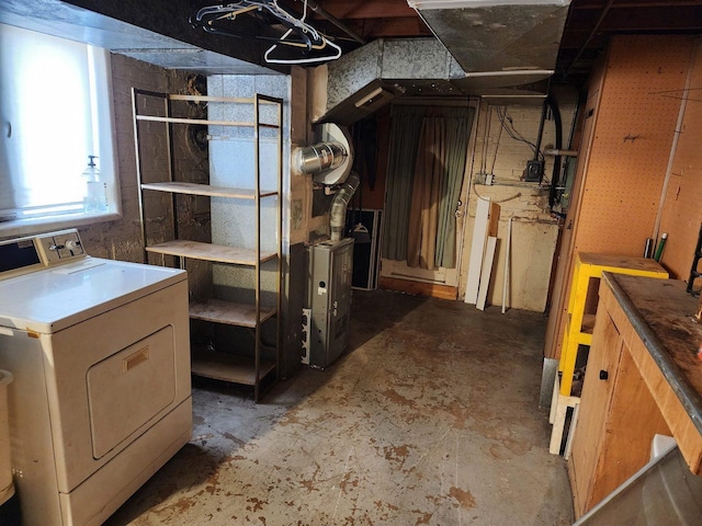 14842 Shepard Dr, Dolton, IL 60419 - basement with washer / dryer