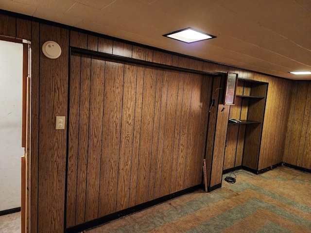 14842 Shepard Dr, Dolton, IL 60419 - finished basement with wood walls, light floors, and baseboards