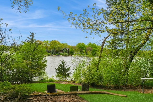 257 Banbury Rd, Mundelein, IL 60060 - view of home's community featuring a water view and a lawn