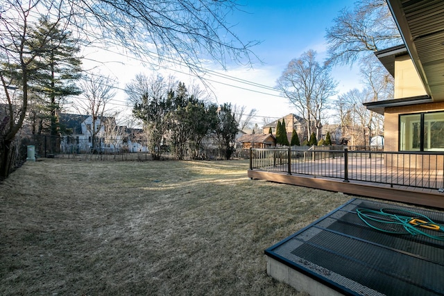 616 Glendale Rd, Glenview, IL 60025 - view of yard featuring a wooden deck and a fenced backyard