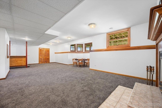 46W306 Woodview Pkwy, Hampshire, IL 60140 - basement with carpet floors and baseboards