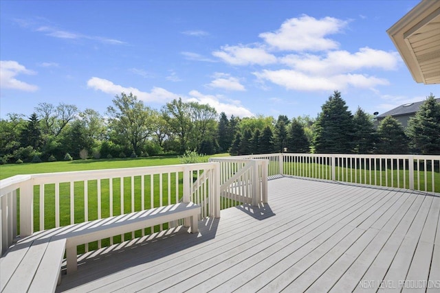 46W306 Woodview Pkwy, Hampshire, IL 60140 - wooden deck featuring a yard