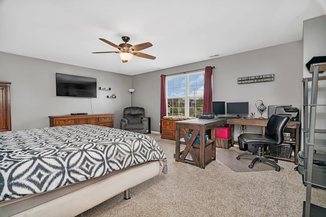 1825 Spencer Way, Shorewood, IL 60404 - carpeted bedroom featuring ceiling fan