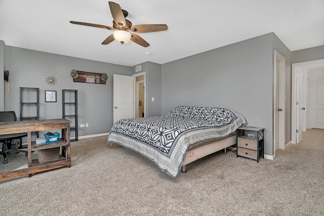 1825 Spencer Way, Shorewood, IL 60404 - bedroom with carpet, baseboards, and visible vents