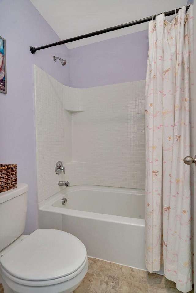 1825 Spencer Way, Shorewood, IL 60404 - full bathroom with shower / bath combination with curtain and toilet