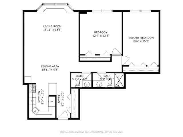 901 S Plymouth Ct Unit 104, Chicago, IL 60605 - home floor plan