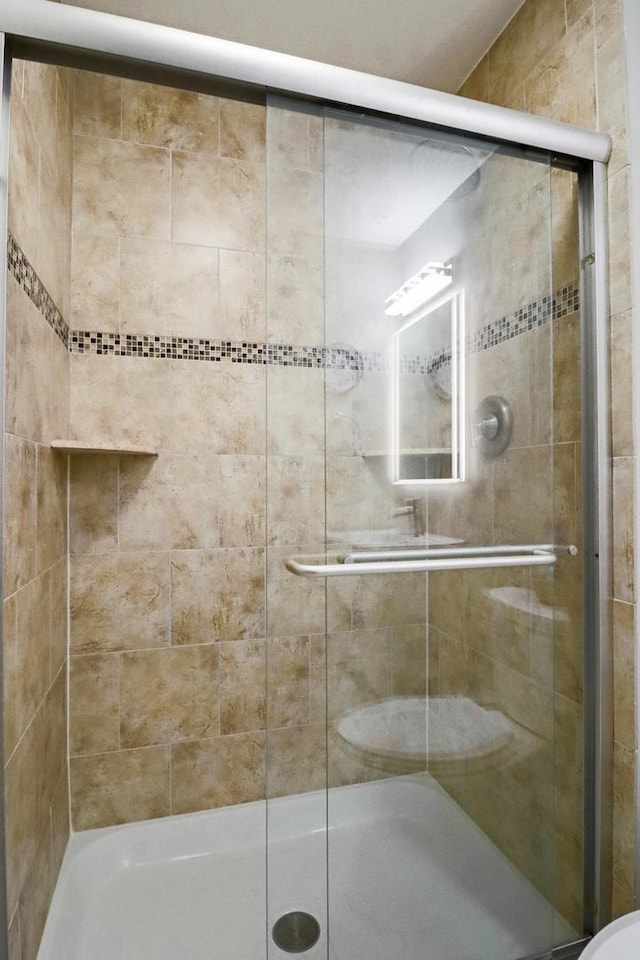 full bath with a stall shower