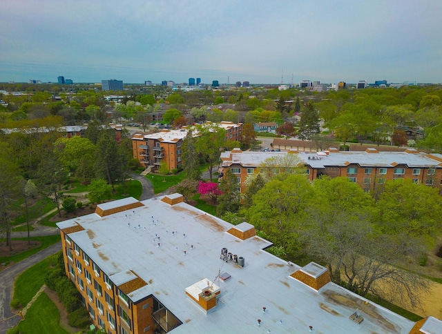 bird's eye view featuring a view of city