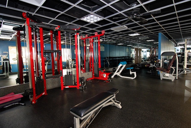 view of exercise room