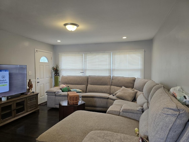 3109 Sussex Ave, Markham, IL 60428 - living area with recessed lighting and dark wood finished floors