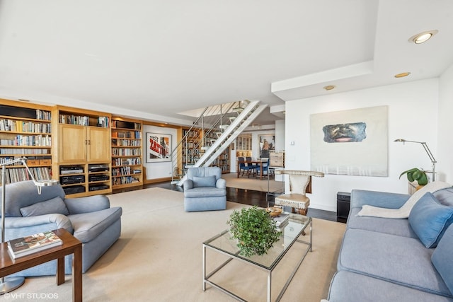 2314 N Lincoln Park W Unit 8-9S, Chicago, IL 60614 - living area featuring stairway