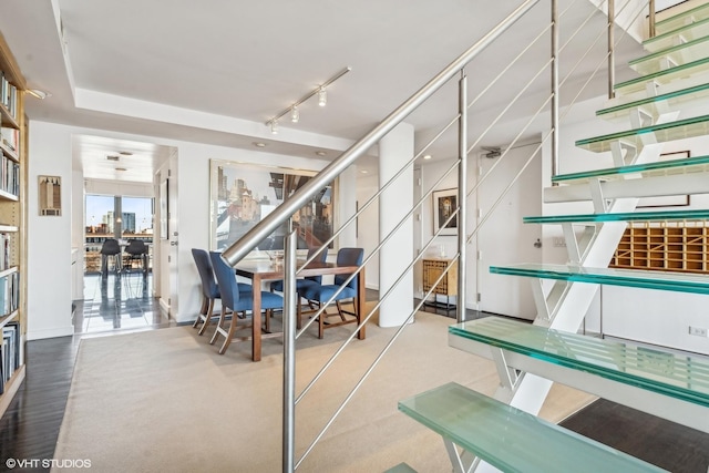 2314 N Lincoln Park W Unit 8-9S, Chicago, IL 60614 - basement featuring track lighting and stairway