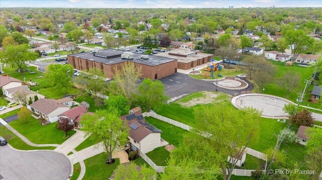 8015 S Carrolton Ct, Hanover Park, IL 60133 - drone / aerial view with a residential view