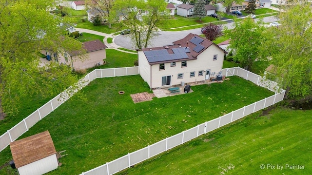 8015 S Carrolton Ct, Hanover Park, IL 60133 - birds eye view of property with a residential view