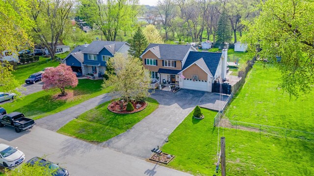drone / aerial view featuring a residential view