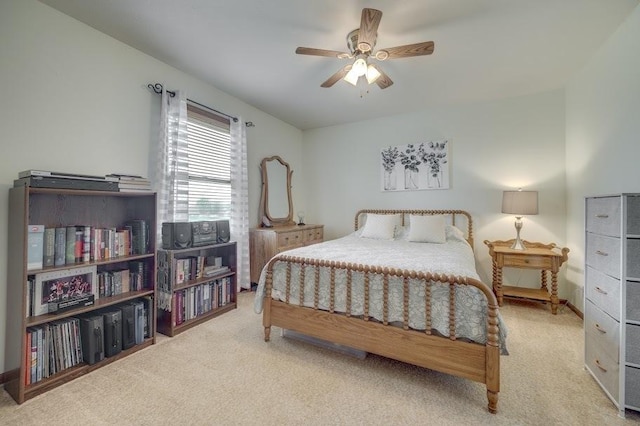 227 N Hickory St, Cortland, IL 60112 - bedroom with carpet flooring and ceiling fan
