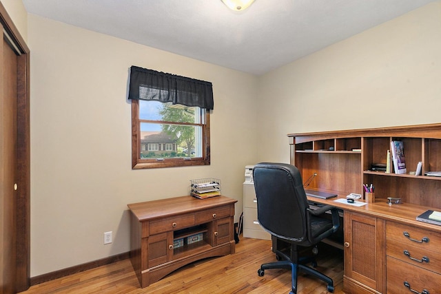 2206 Highland Dr, Sycamore, IL 60178 - office area with light wood-style floors and baseboards