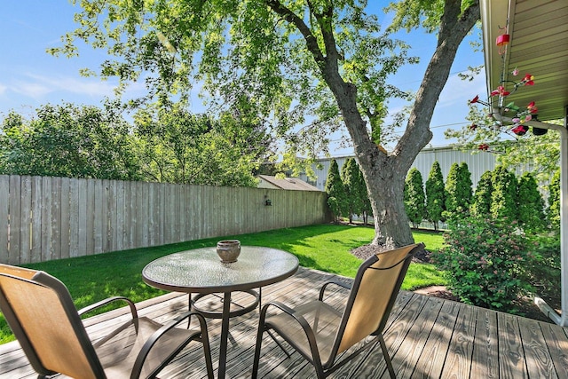 2206 Highland Dr, Sycamore, IL 60178 - view of wooden deck