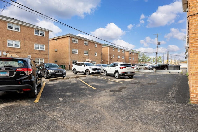 view of uncovered parking lot