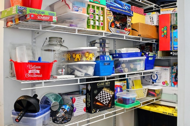 view of storage room