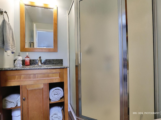 2601 N Villa Ln, Mchenry, IL 60051 - bathroom featuring a stall shower and vanity