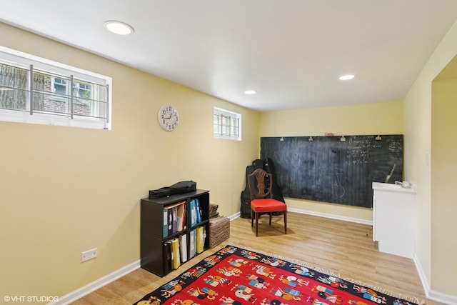 2334 Central Park Ave, Evanston, IL 60201 - living area featuring recessed lighting, baseboards, a healthy amount of sunlight, and wood finished floors