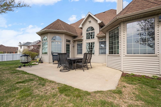 400 Rock Creek Dr, Manteno, IL 60950 - view of patio featuring fence
