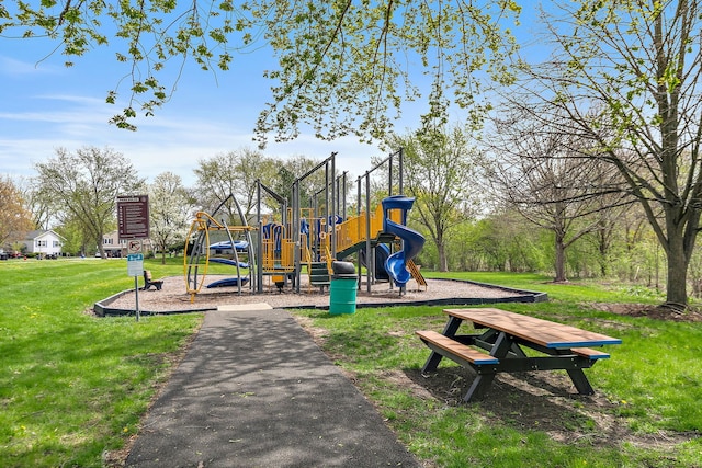 705 Old Mill Grove Rd, Lake Zurich, IL 60047 - community jungle gym with a lawn