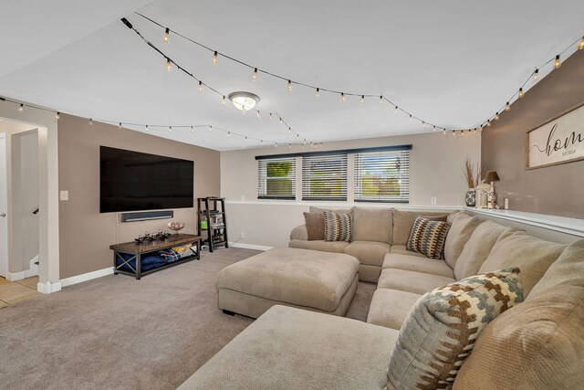 629 Sheffield Ln, Bolingbrook, IL 60440 - carpeted living area featuring baseboards