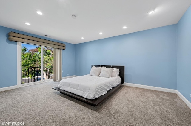 4000 Dundee Rd Unit 202C, Northbrook, IL 60062 - bedroom with carpet, baseboards, and recessed lighting